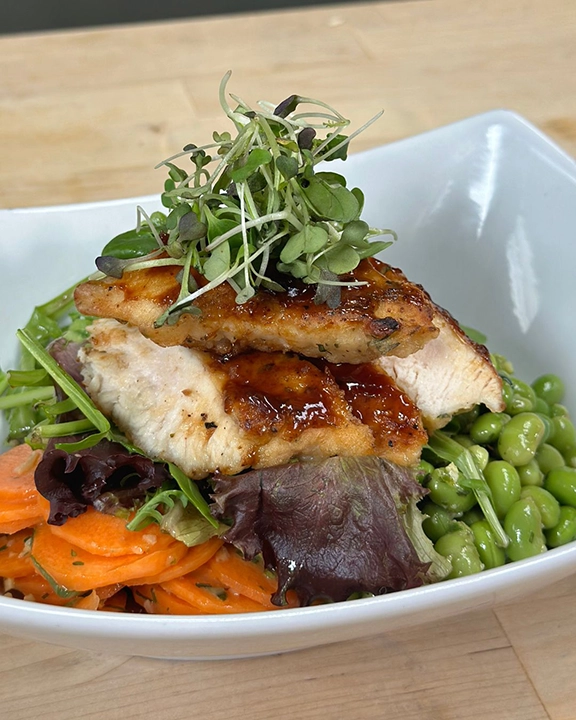 chicken teriyaki poke bowl