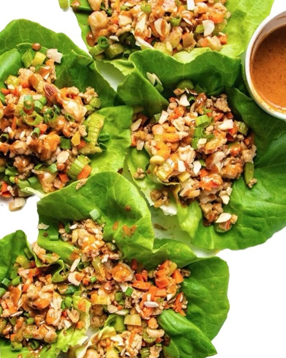 thai chicken lettuce wraps